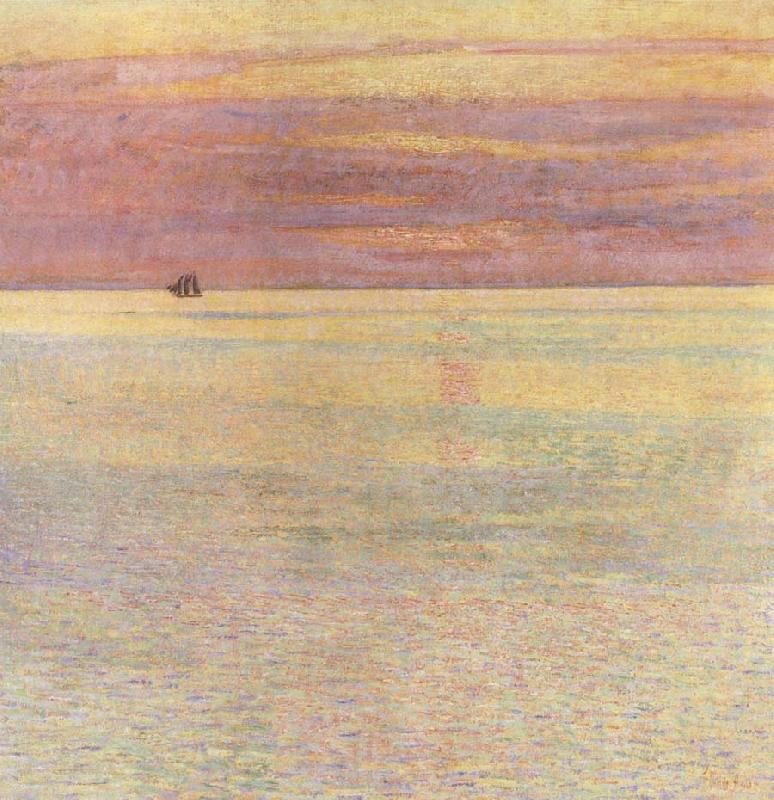 Childe Hassam Sunset at Sea France oil painting art
